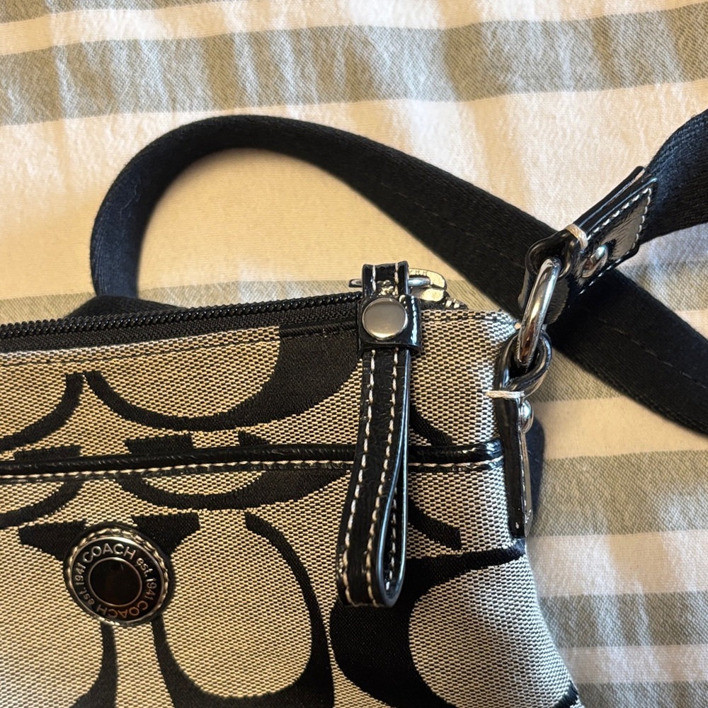 Coach Black and Gray Crossbody Bag - Picture 3 of 5